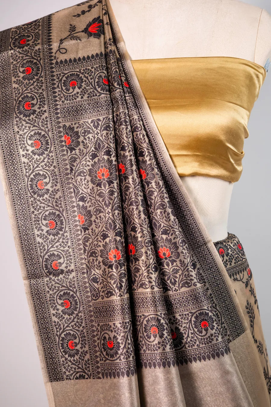 Multi-Color Banarasi Kora Saree