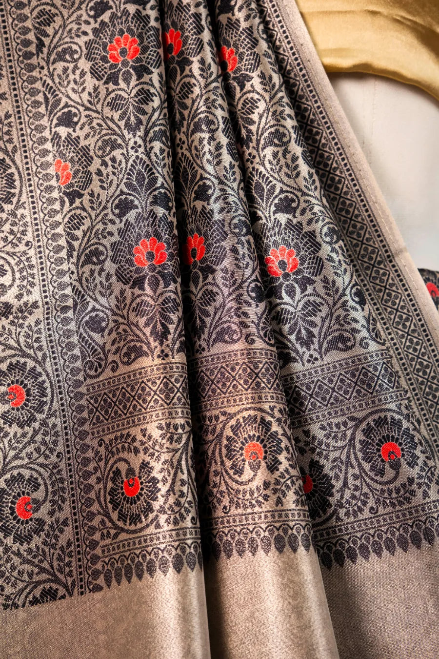 Multi-Color Banarasi Kora Saree