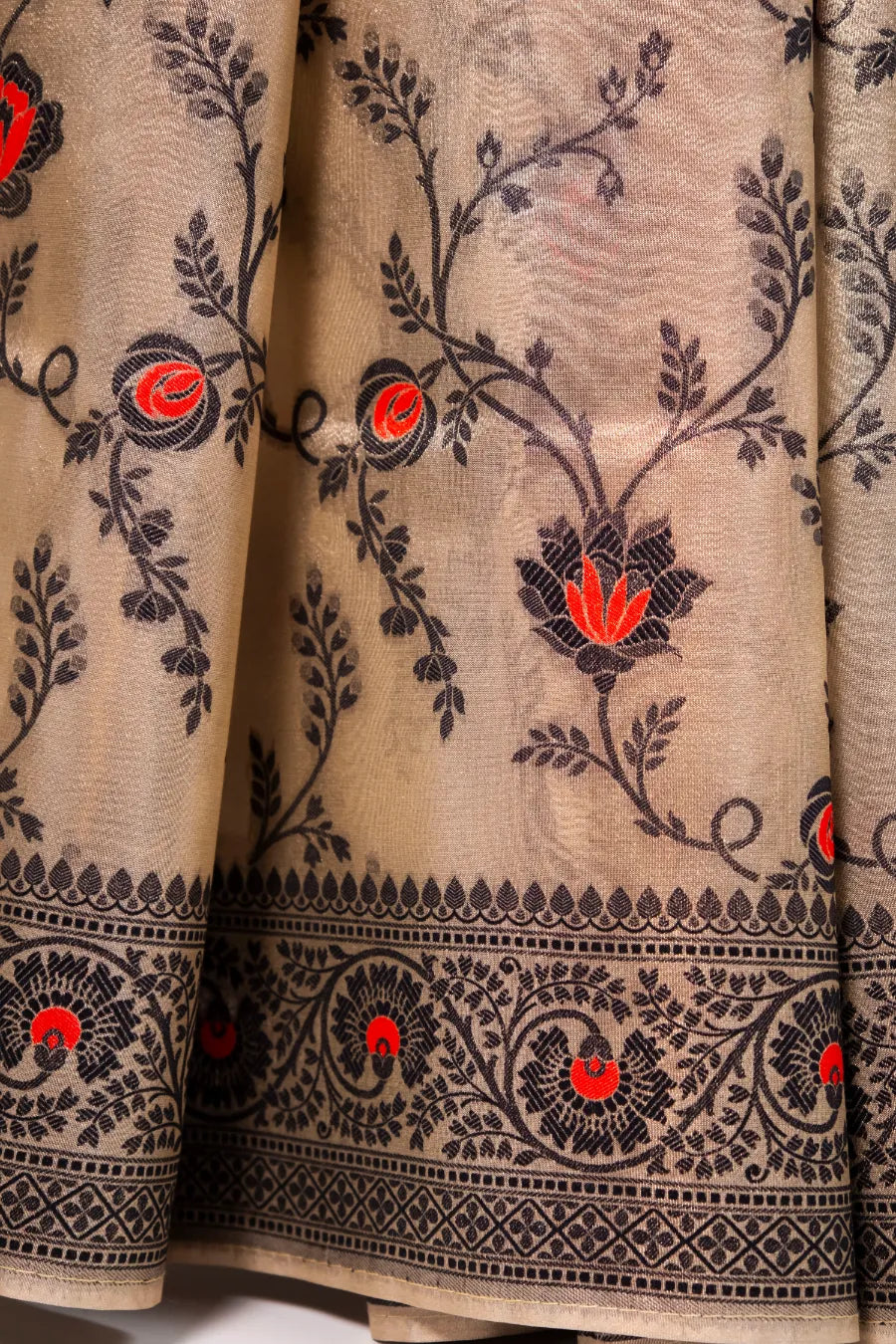 Multi-Color Banarasi Kora Saree