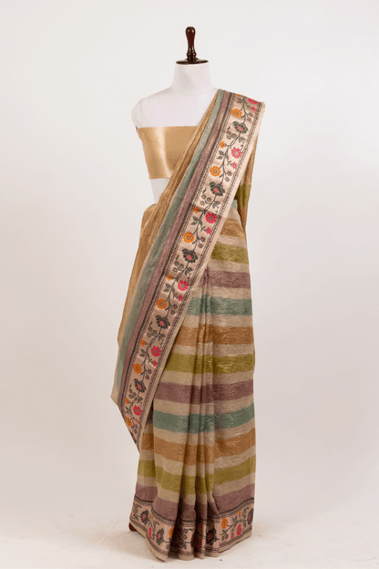 Tissue Paithani Border Saree