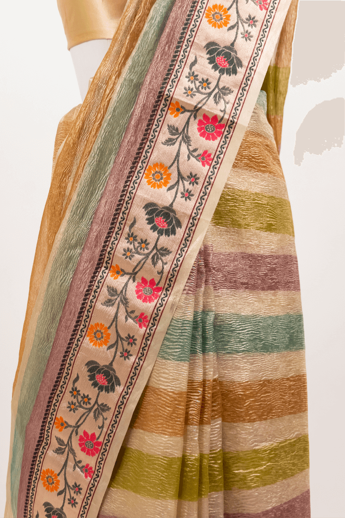 Tissue Paithani Border Saree