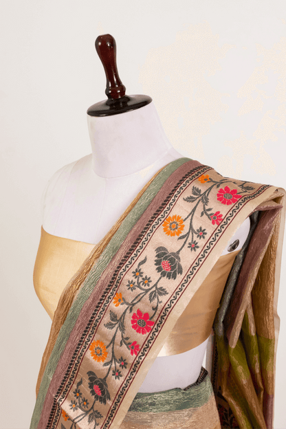 Tissue Paithani Border Saree