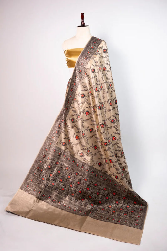 Multi-Color Banarasi Kora Saree