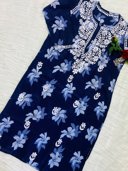 Premium malmal leaf print