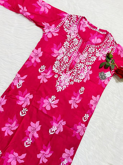 Premium malmal leaf print