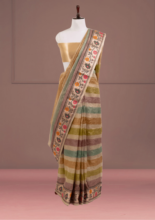 Tissue Paithani Border Saree
